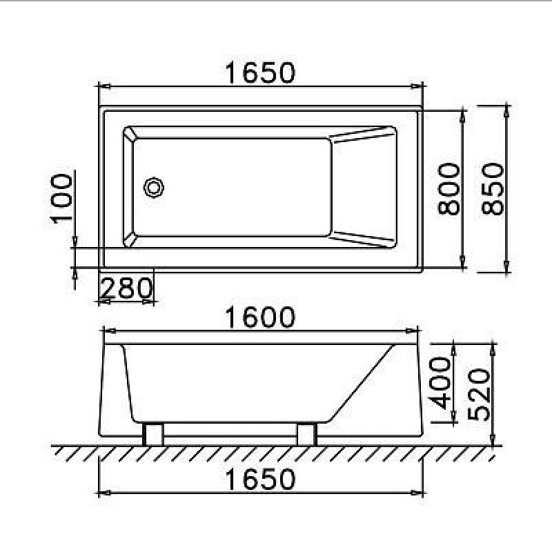 Bồn tắm massage đèn Caesar MT0660C