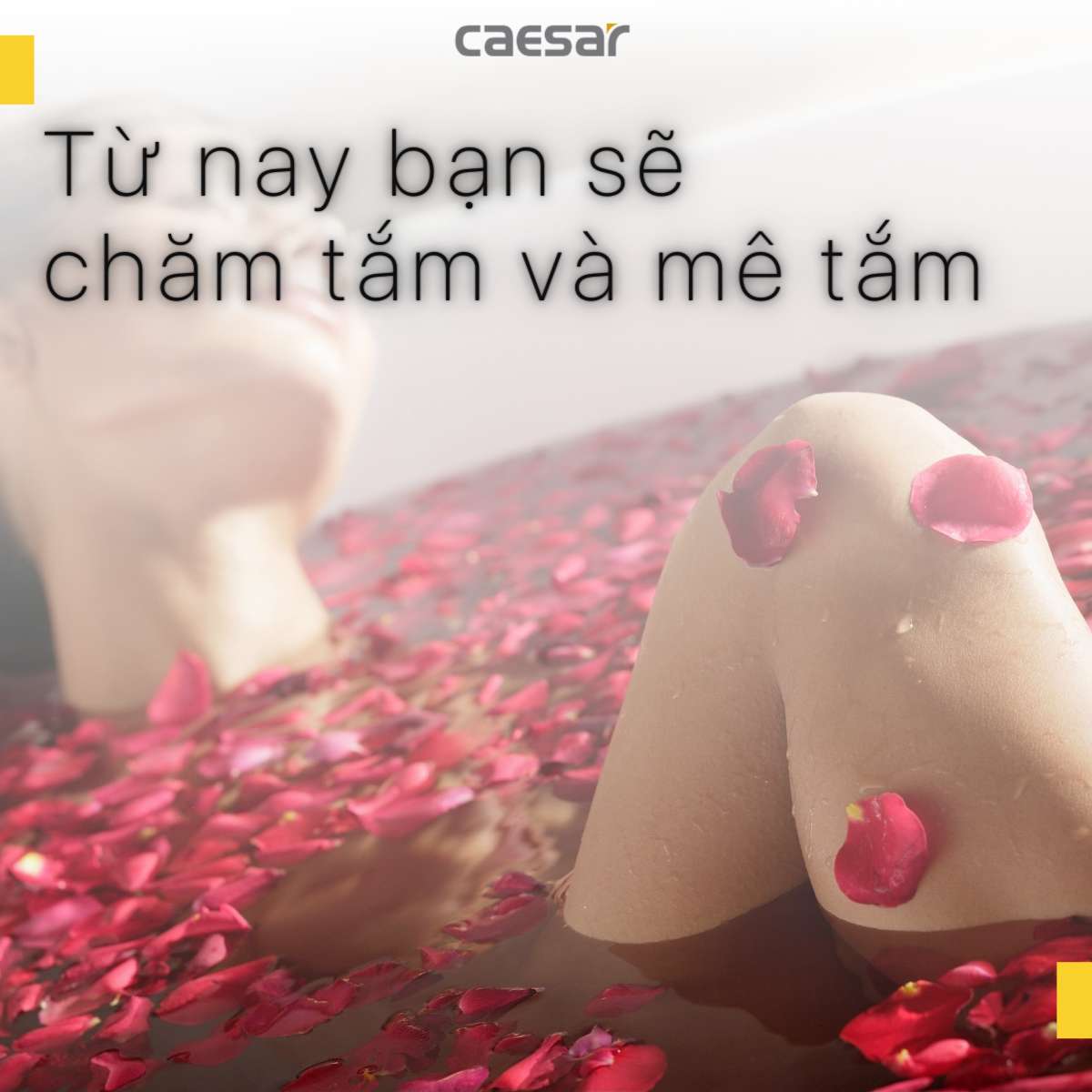 Bồn tắm chân yếm 1m7 massage Caesar MT0170L(R)