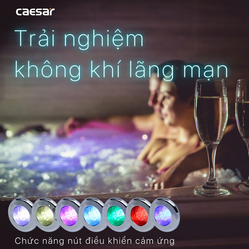 Bồn tắm massage đèn Caesar MT0660C