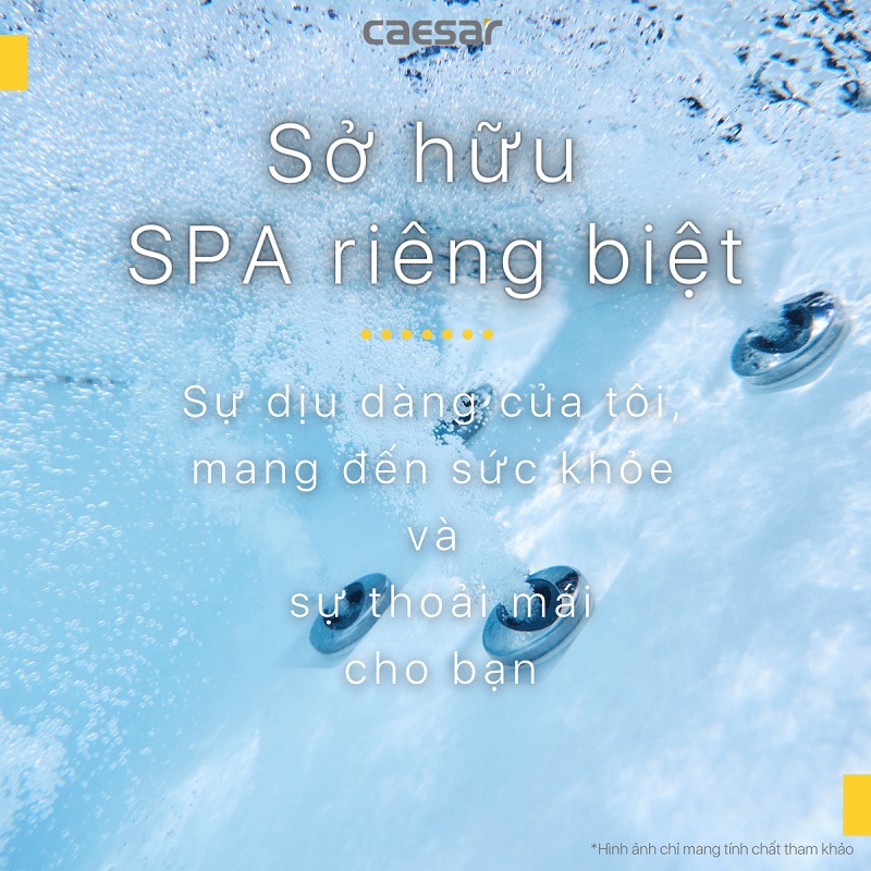 Bồn tắm chân yếm 1m7 massage Caesar MT0670L(R)