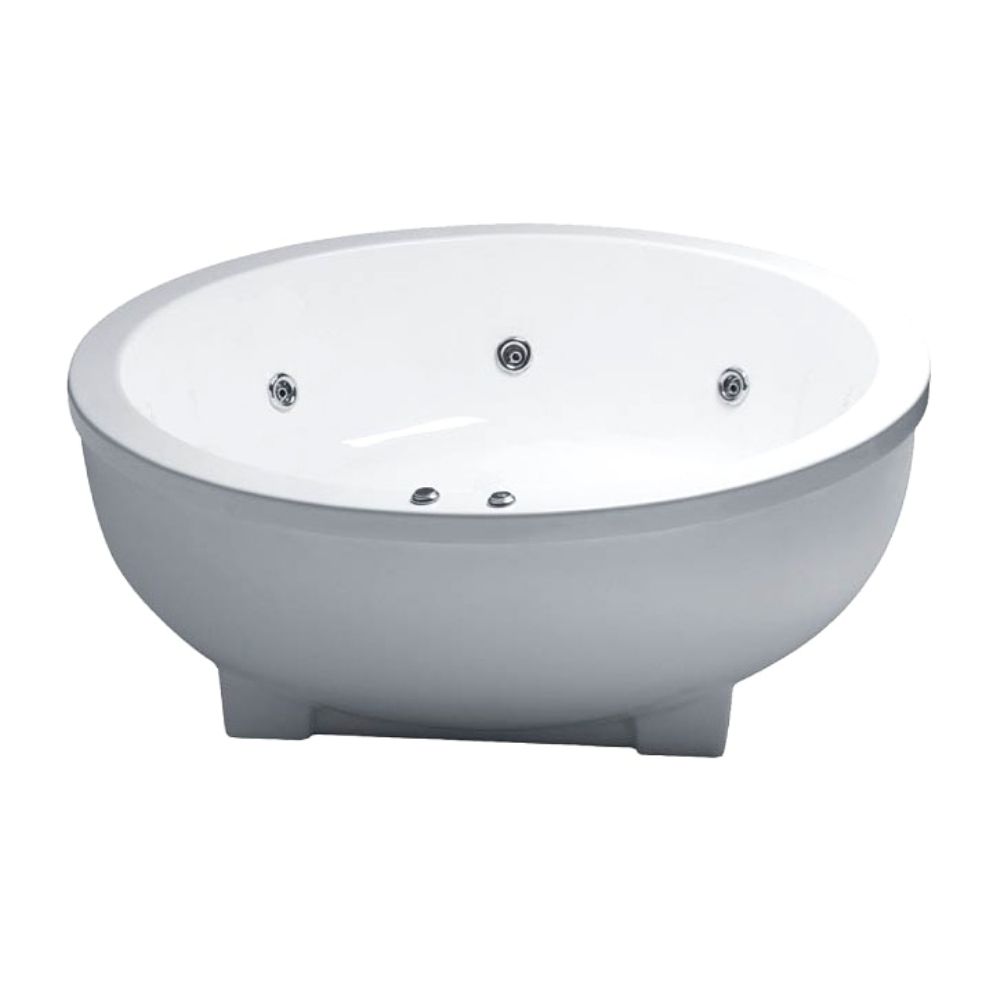 Bồn tắm chân yếm dáng tròn 1m7 massage Caesar MT6470