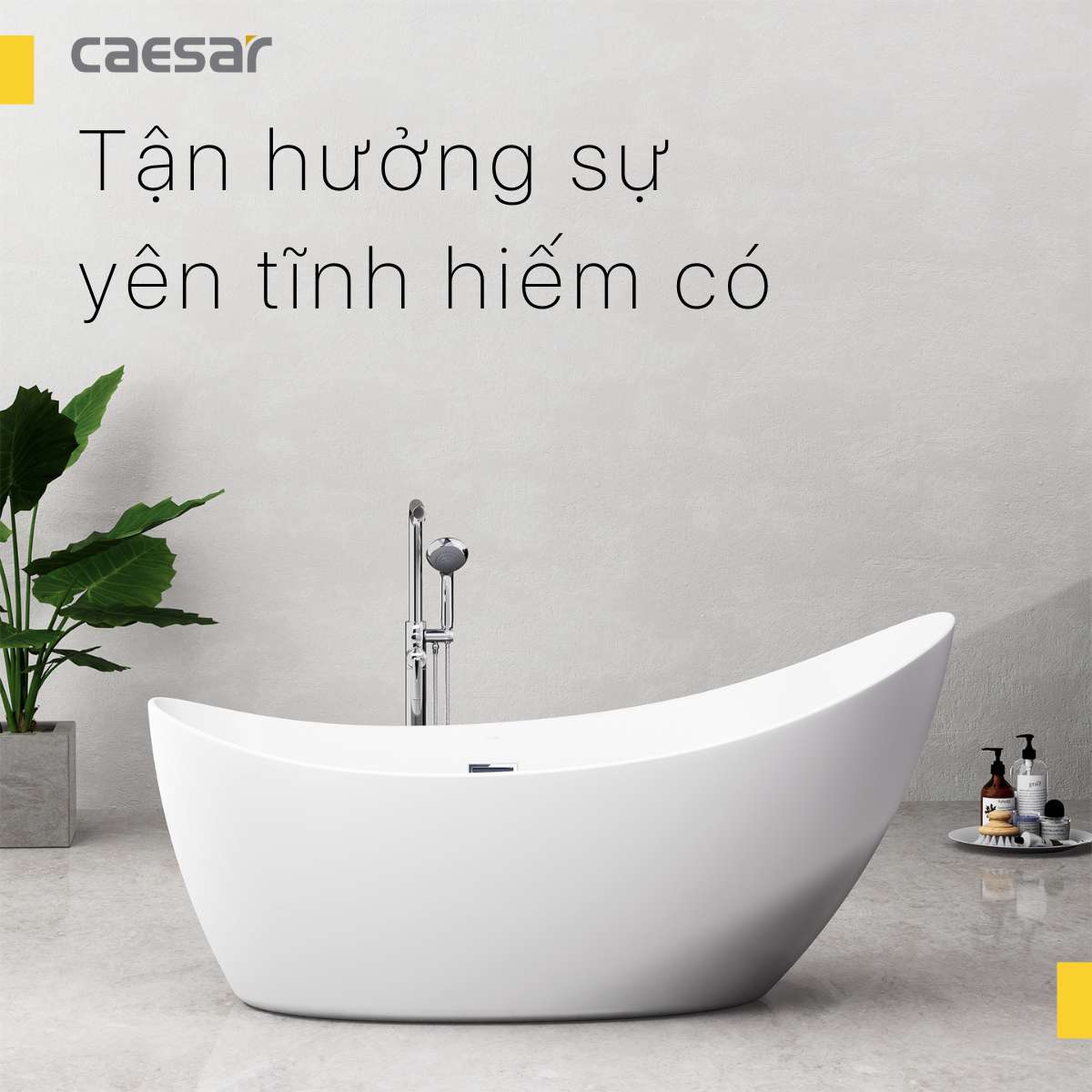 Bồn tắm đặt sàn 1m7 Caesar KT1170