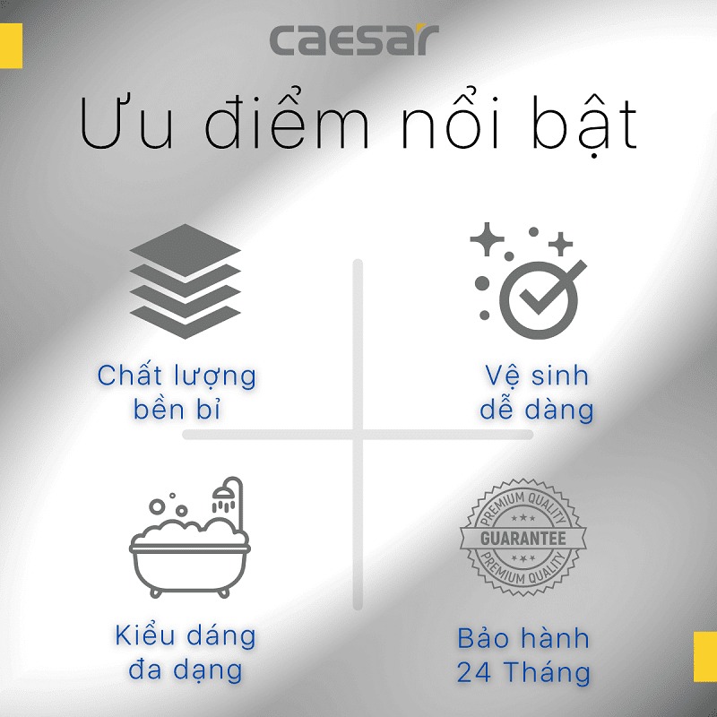 Bồn tắm xây 1m7 Caesar AT0370