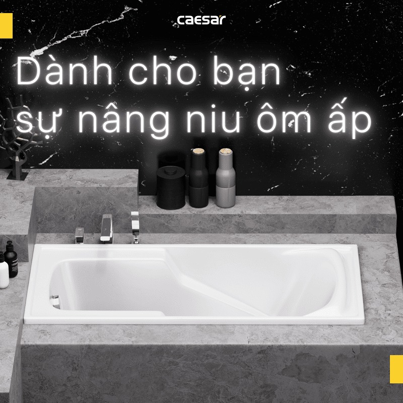 Bồn tắm xây 1m6 Caesar AT0460