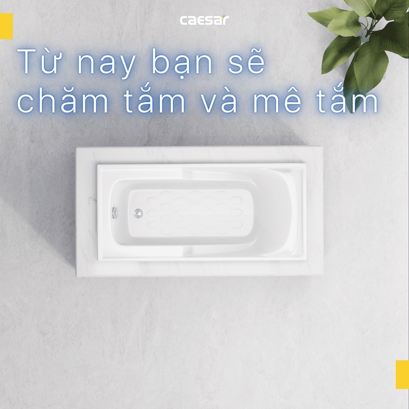 Bồn tắm xây 1m6 Caesar AT0460