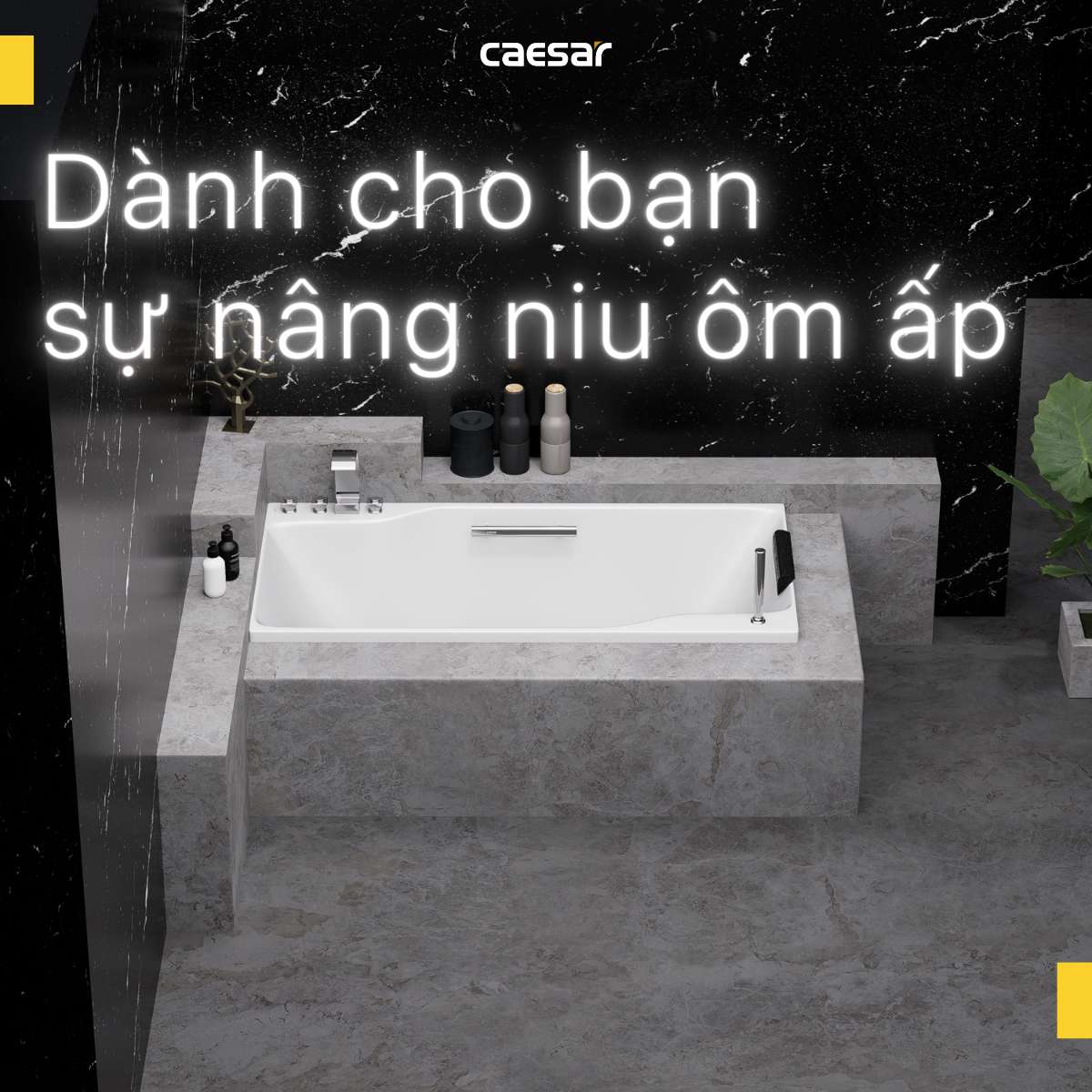 Bồn tắm xây 1m7 Caesar AT0870