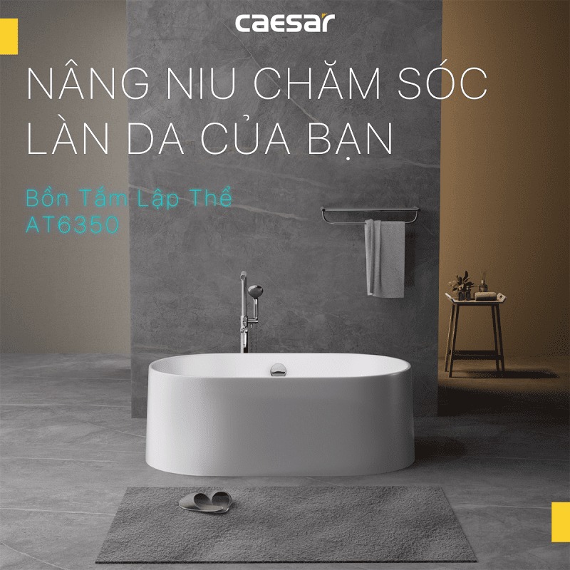 Bồn tắm lập thể 1m55 Caesar AT6350