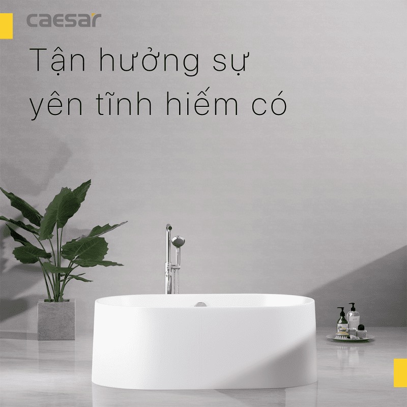 Bồn tắm lập thể 1m55 Caesar AT6350