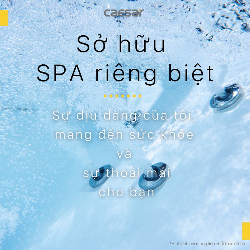 Bồn tắm xây 1m7 massage Caesar MT0170