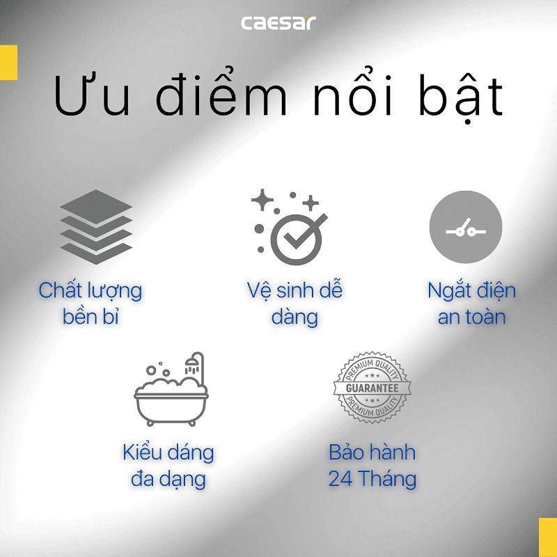 Bồn tắm xây 1m7 massage Caesar MT0370