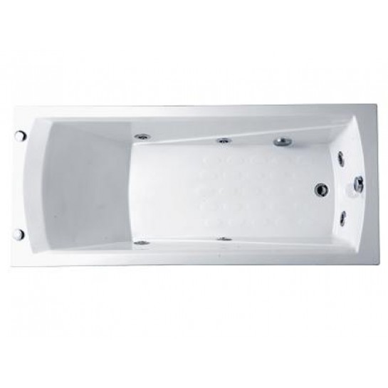 Bồn tắm massage xây không chân yếm 1m4 Caesar MT0640 (bỏ mẫu)