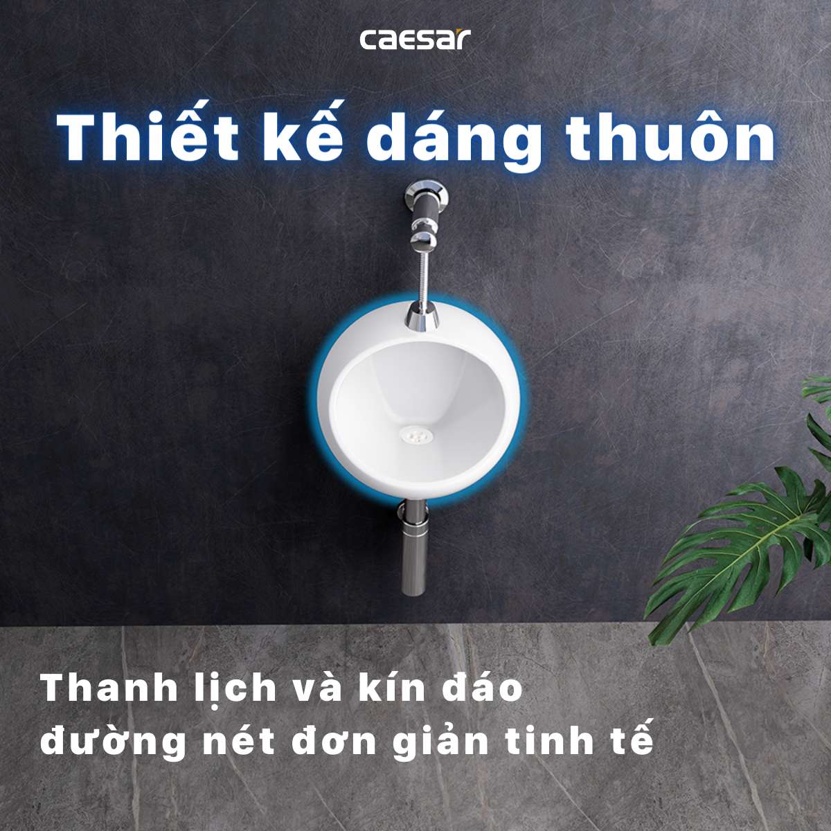 Bồn tiểu nam treo tường Caesar U0210