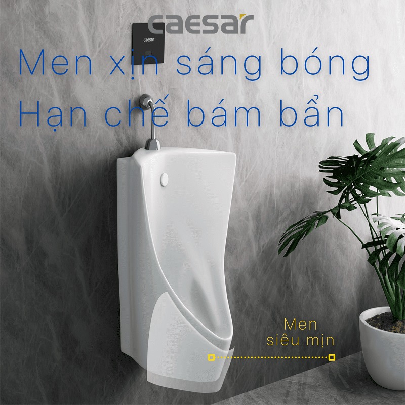 Bồn tiểu nam treo tường thoát ngang Caesar U0232