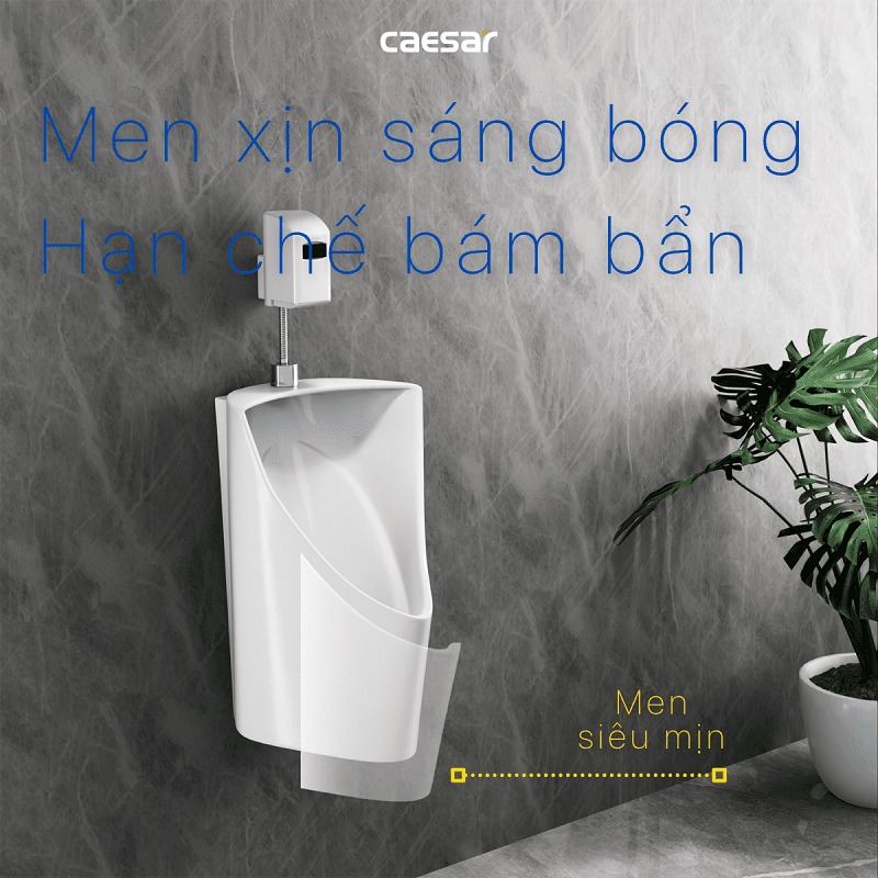 Bồn tiểu nam treo tường thoát ngang Caesar U0233