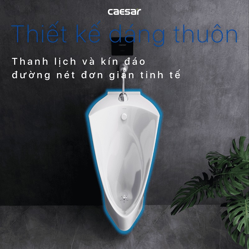 Bồn tiểu nam treo tường thoát ngang Caesar U0235