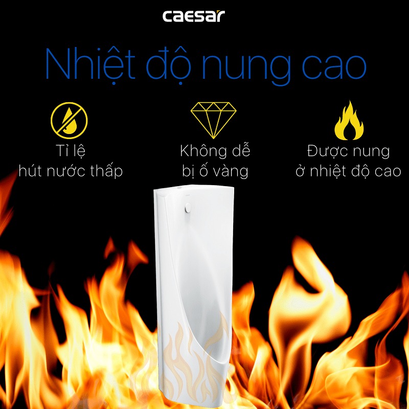 Bồn tiểu đứng thoát xuống sàn Caesar U0239