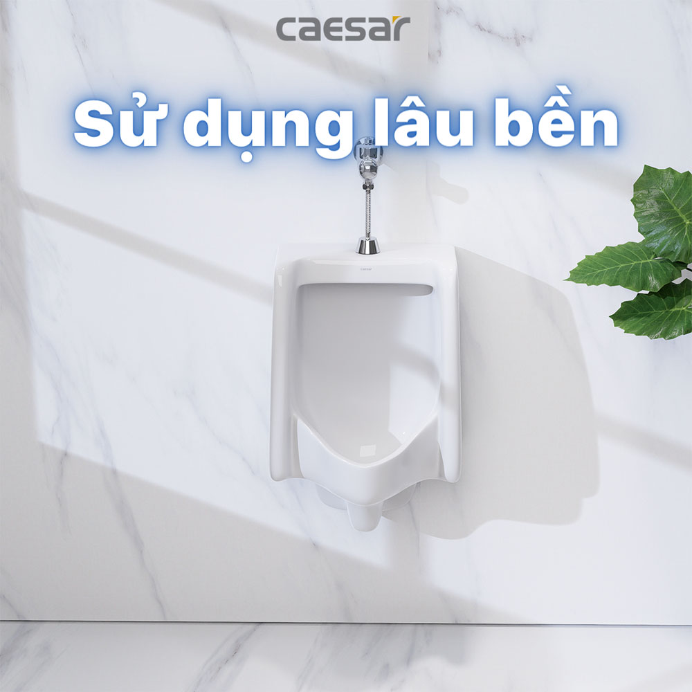 Bồn tiểu nam treo tường kèm van xả cảm ứng Caesar U0240+A623