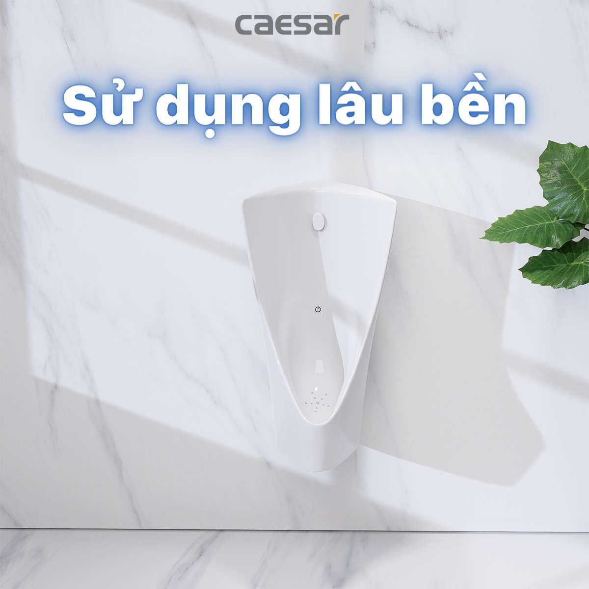 Bồn tiểu nam treo tường cảm ứng thoát ngang Caesar UA0234