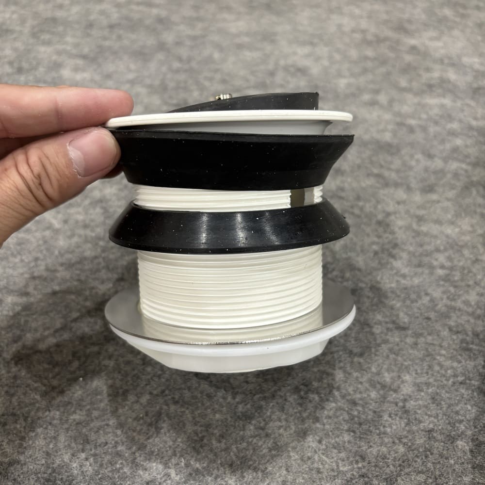 Chậu giặt xả xuống sàn Caesar SS558AS (bộ xả BF559S)