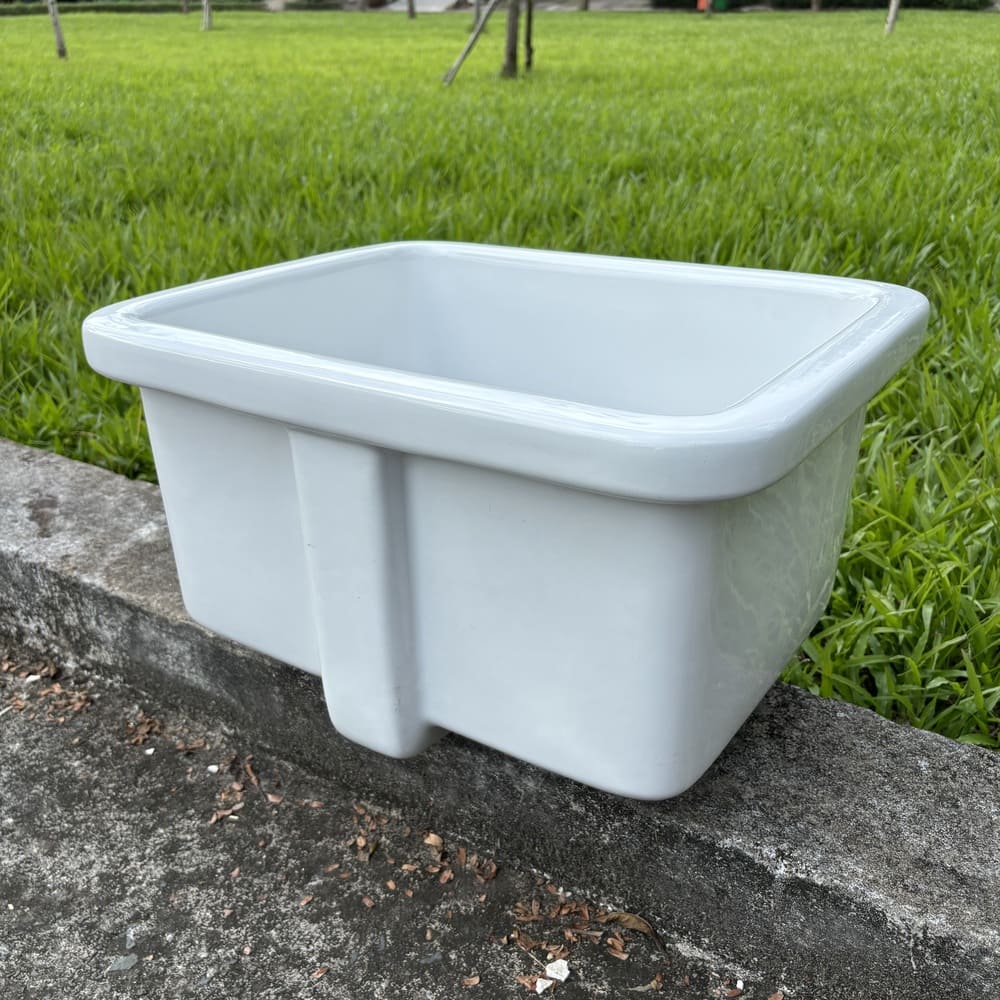 Chậu giặt xả xuống sàn Caesar SS558AS (bộ xả BF559S)