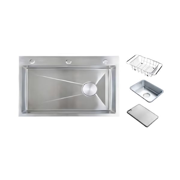 Chậu rửa chén Caesar KSH01H075SX 1 hộc