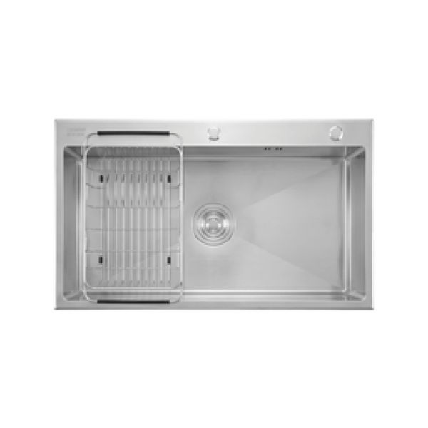 Chậu rửa chén Caesar KSH01H082SE 1 hộc mài vát cạnh