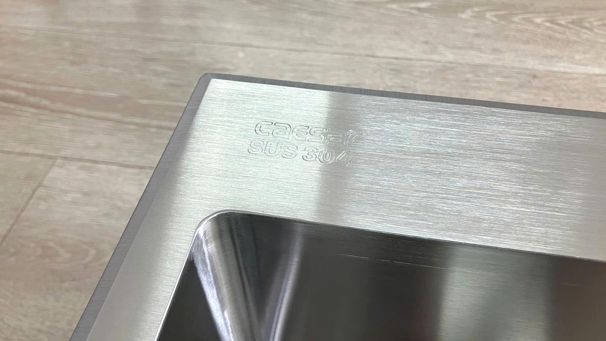 Chậu rửa chén Caesar KSH01H082SE 1 hộc mài vát cạnh