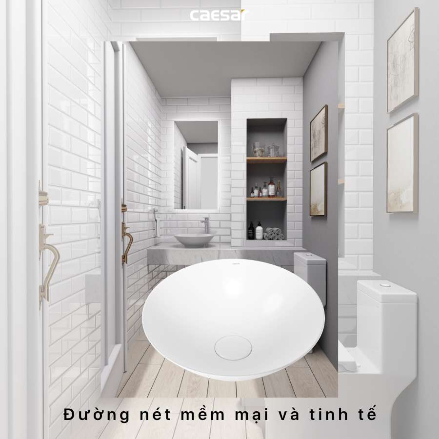 Chậu lavabo đặt bàn Caesar L5221