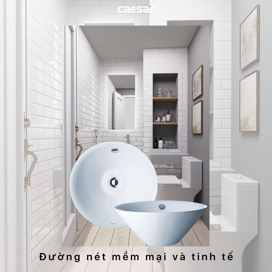 Chậu lavabo đặt bàn Caesar L5222