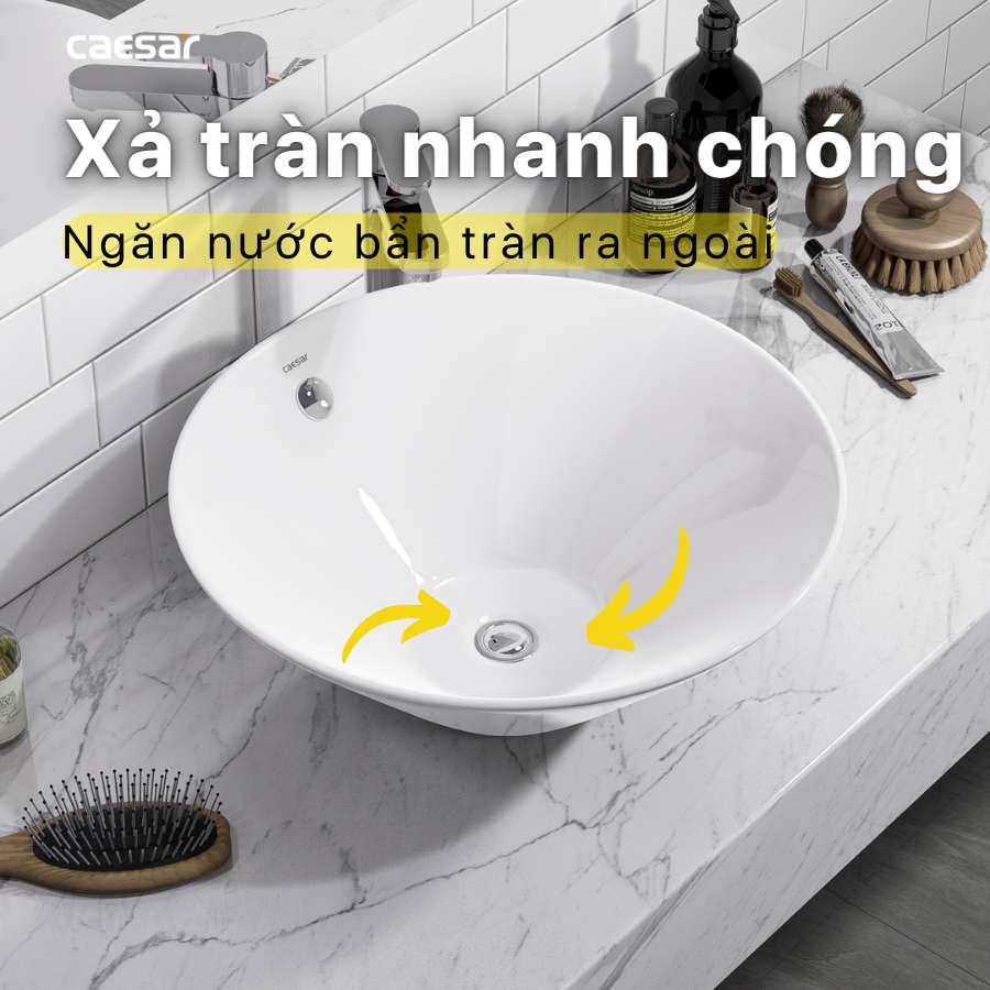 Chậu lavabo đặt bàn Caesar L5222