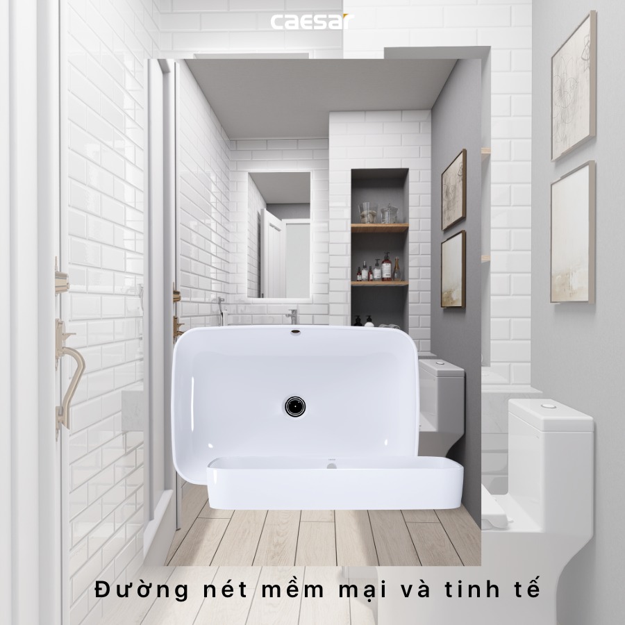Chậu rửa lavabo đặt bàn Caesar L5262