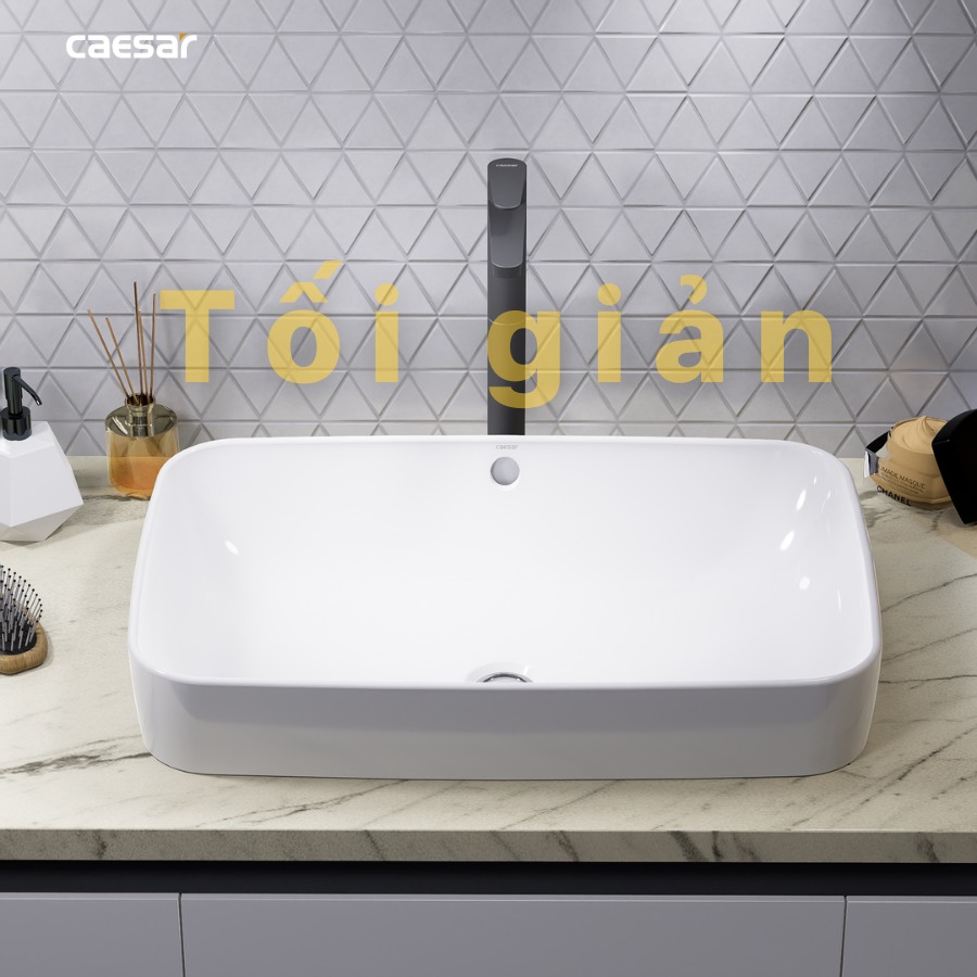 Chậu rửa lavabo đặt bàn Caesar L5262