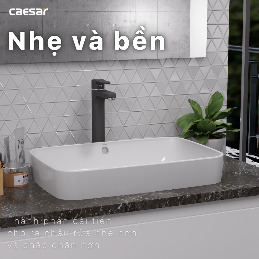 Chậu rửa lavabo đặt bàn Caesar L5262