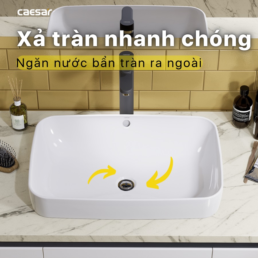 Chậu rửa lavabo đặt bàn Caesar L5262