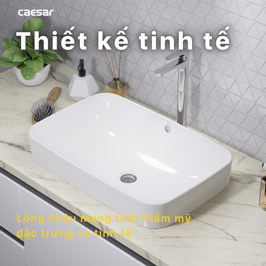 Chậu rửa lavabo đặt bàn Caesar L5262