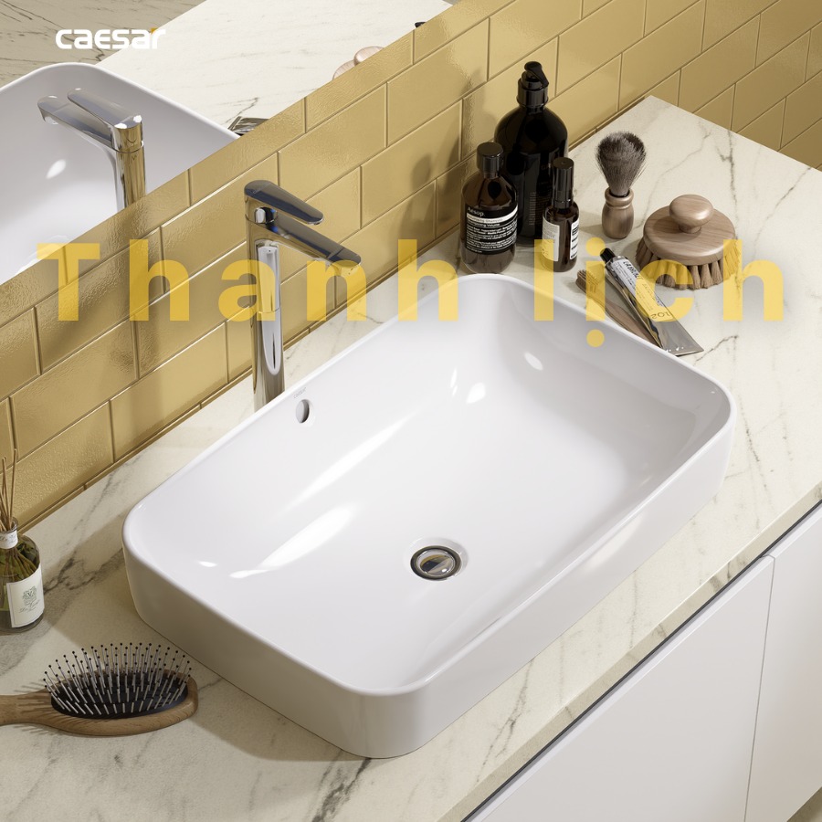 Chậu rửa lavabo đặt bàn Caesar L5262