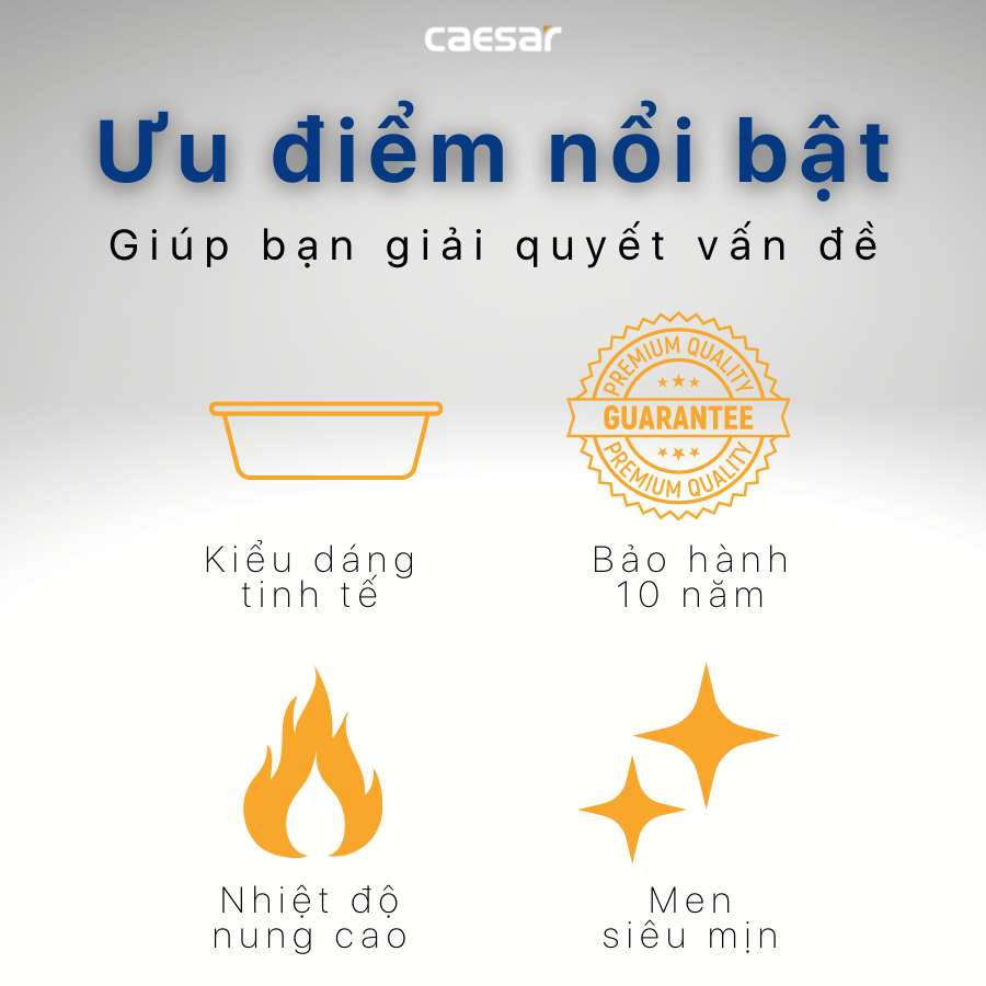 Chậu lavabo đặt bàn Caesar LF5263