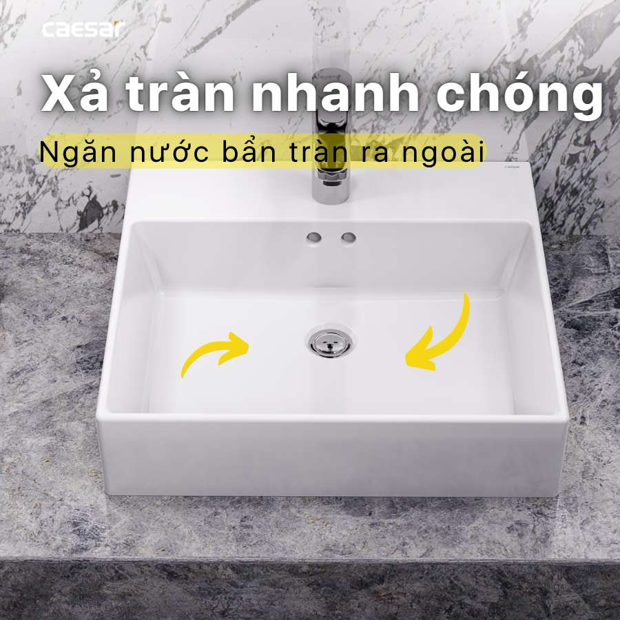 Chậu lavabo đặt bàn Caesar LF5263
