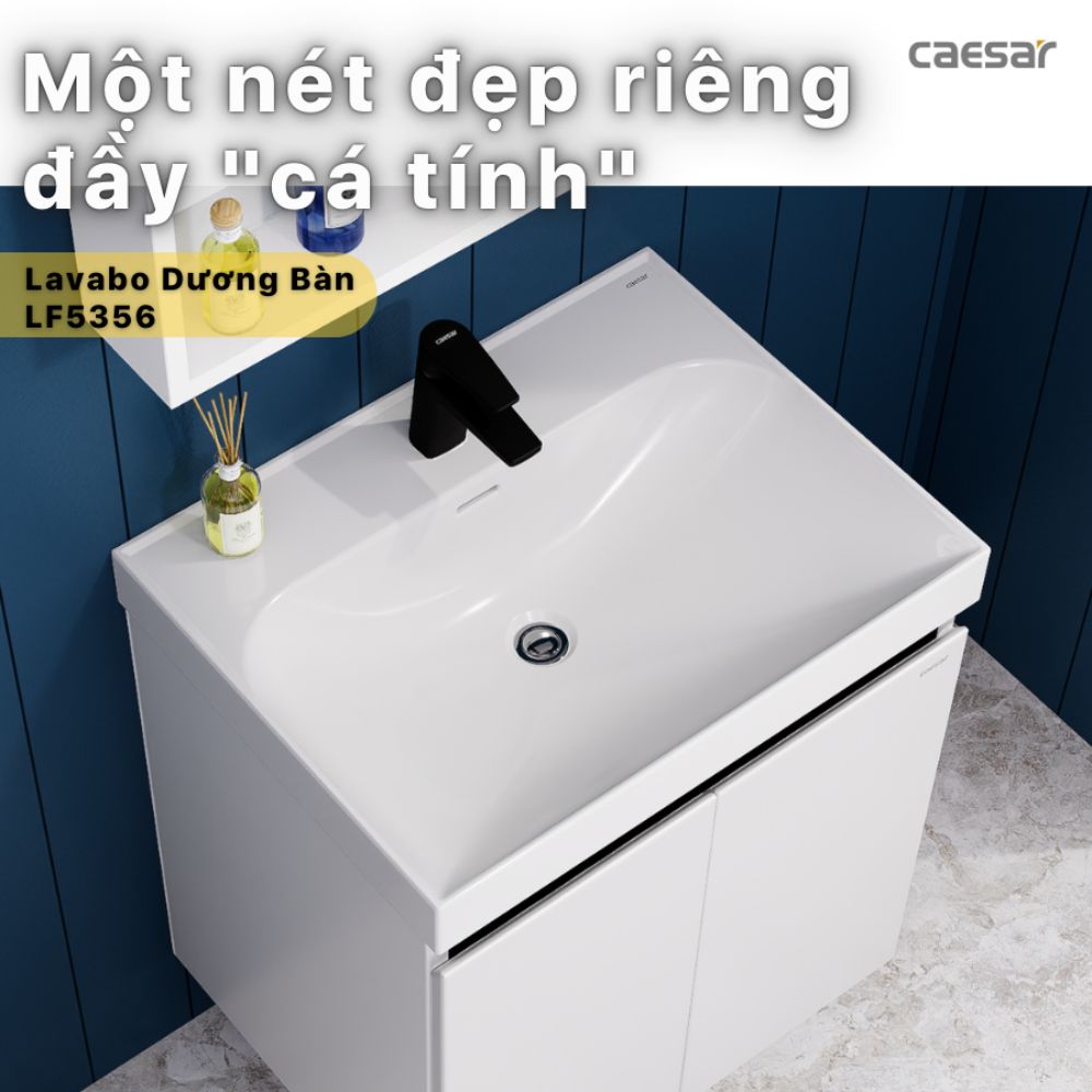 Chậu rửa lavabo đặt bàn Caesar LF5356