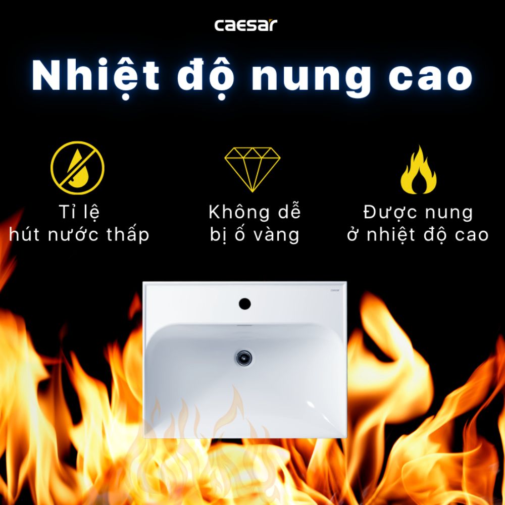 Chậu rửa lavabo đặt bàn Caesar LF5356