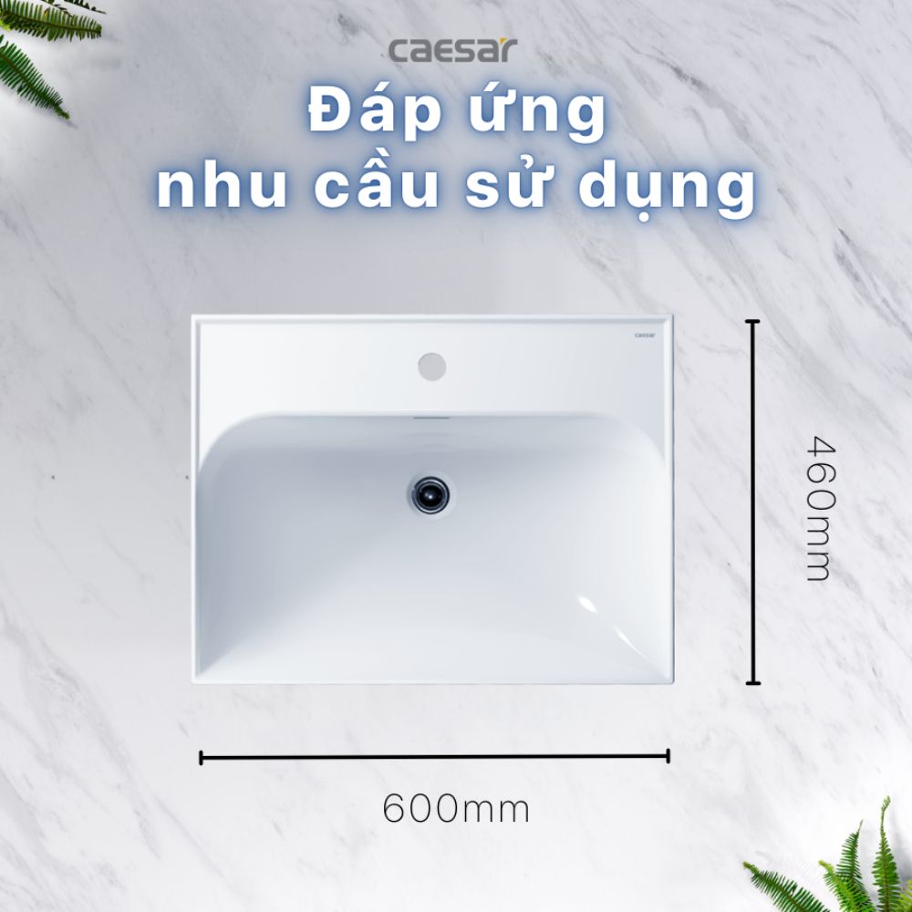 Chậu rửa lavabo đặt bàn Caesar LF5356