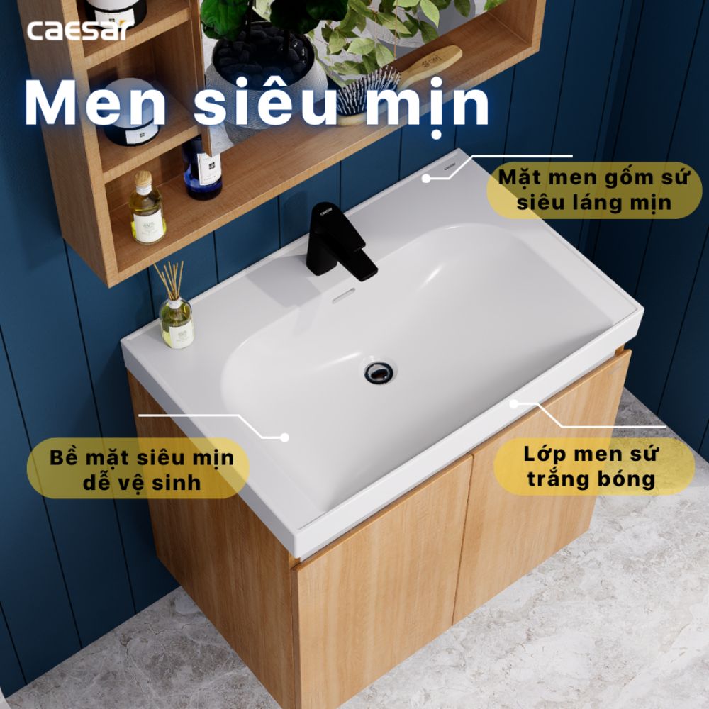 Chậu rửa lavabo đặt bàn Caesar LF5357