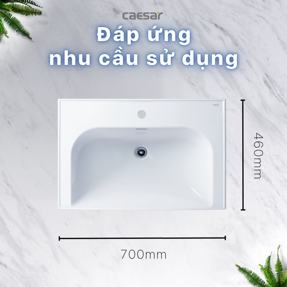 Chậu rửa lavabo đặt bàn Caesar LF5357