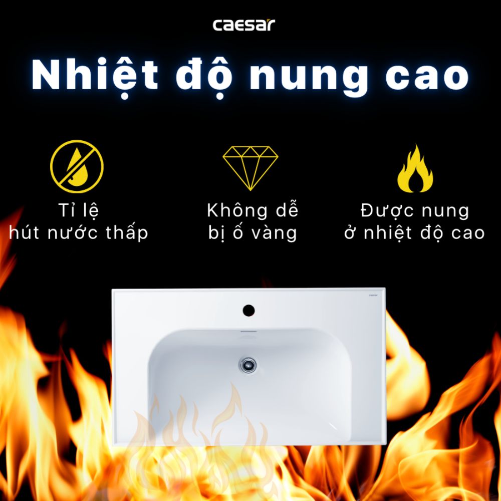 Chậu rửa lavabo đặt bàn Caesar LF5358