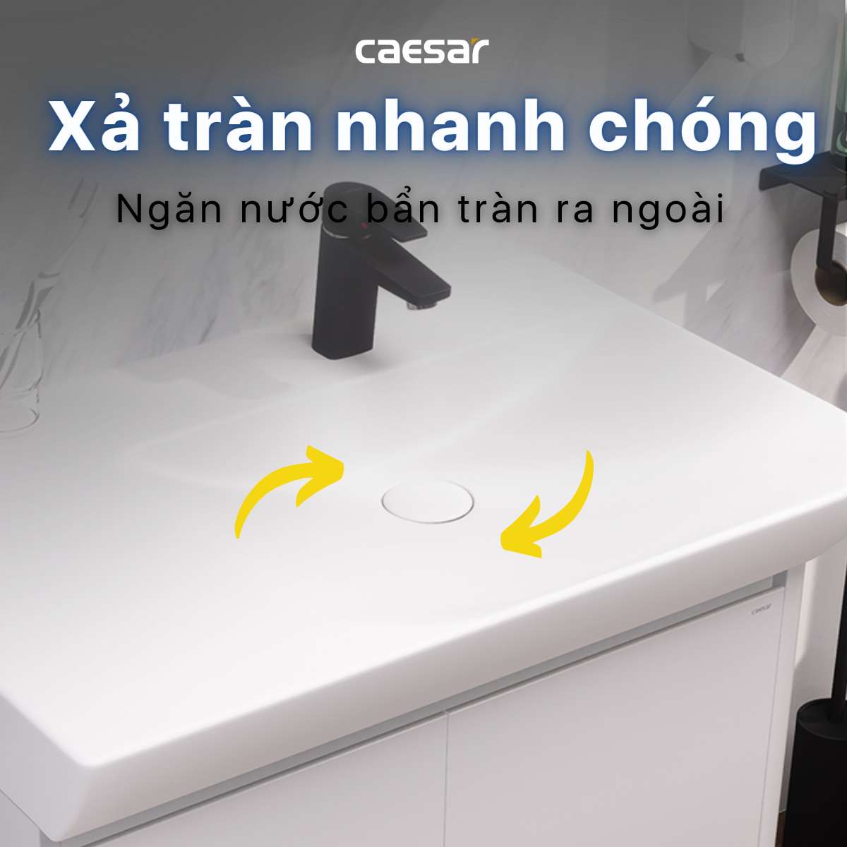 Chậu lavabo treo tường Caesar LF5374