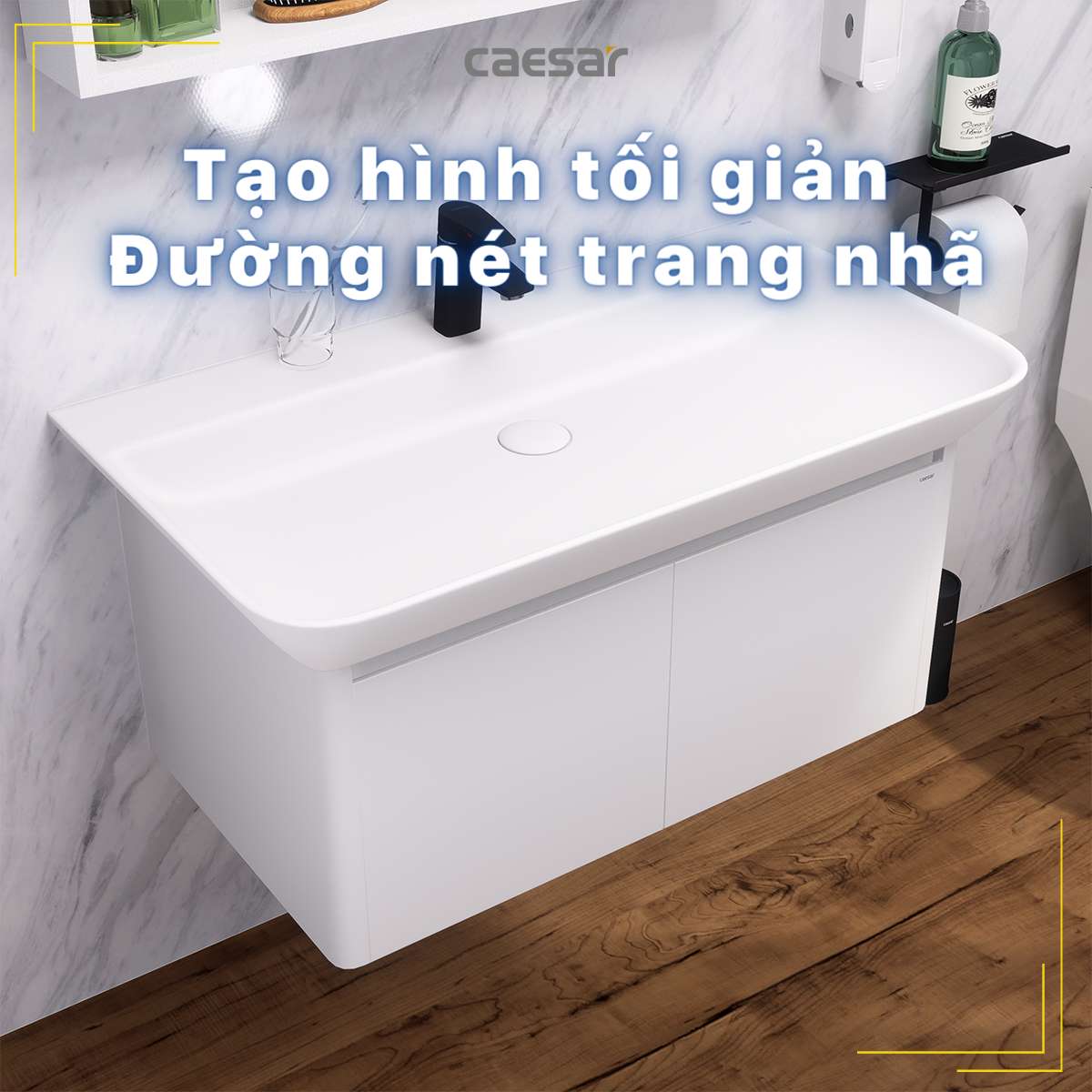 Chậu lavabo treo tường Caesar LF5376