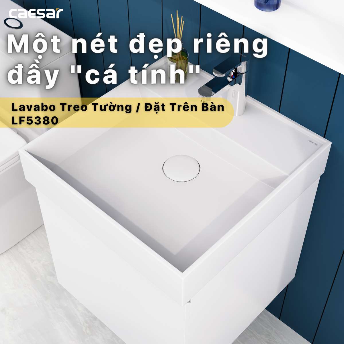 Chậu lavabo đặt bàn Caesar LF5380