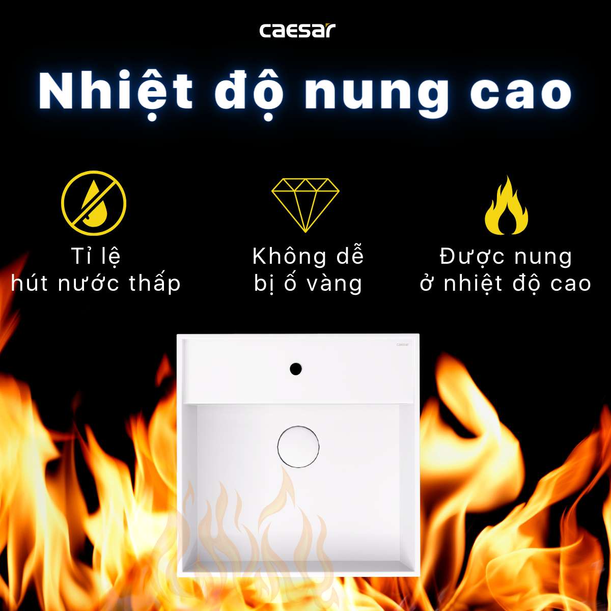 Chậu lavabo đặt bàn Caesar LF5380
