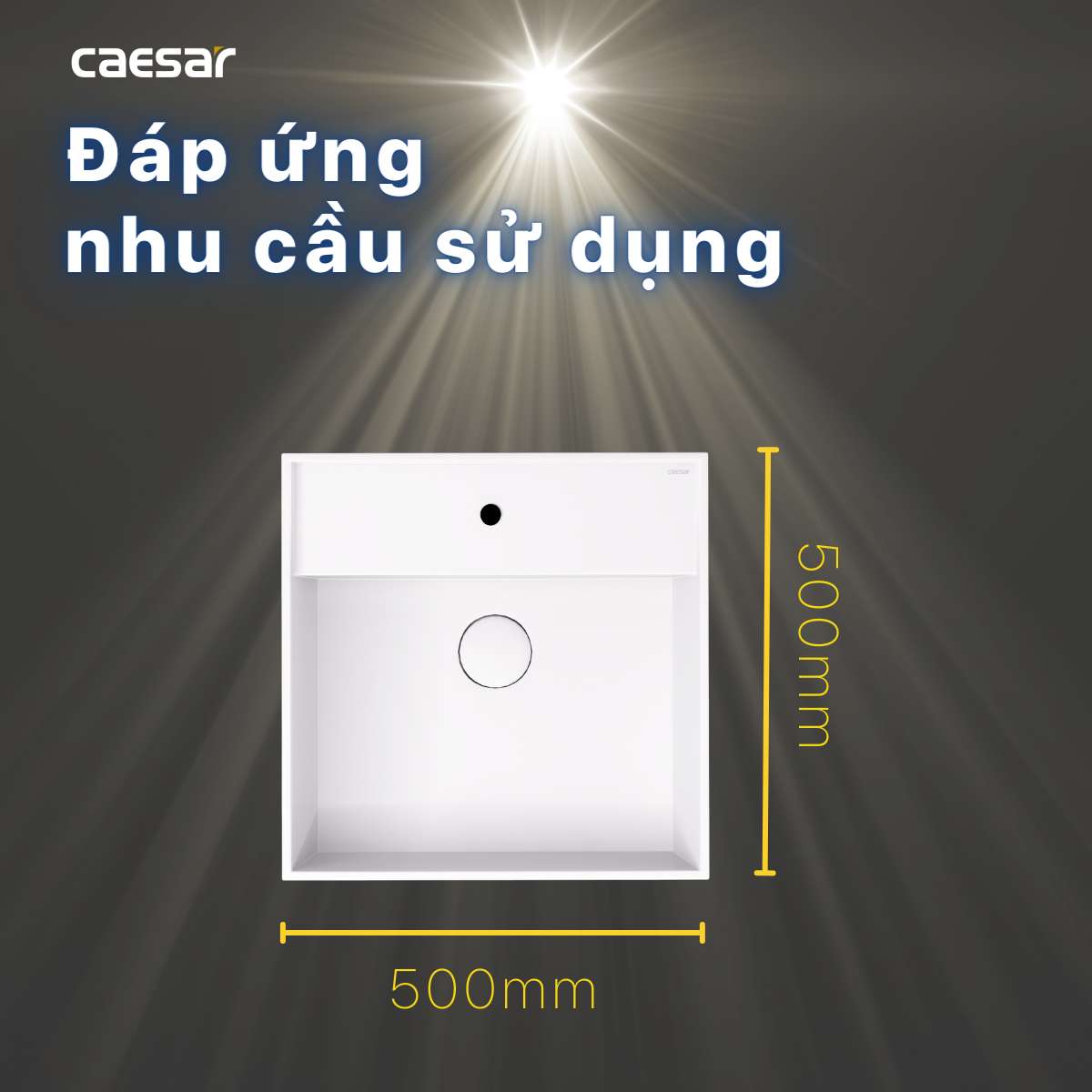 Chậu lavabo đặt bàn Caesar LF5380