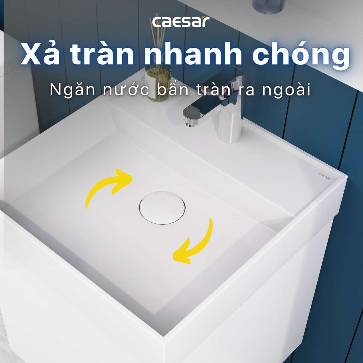 Chậu lavabo đặt bàn Caesar LF5380